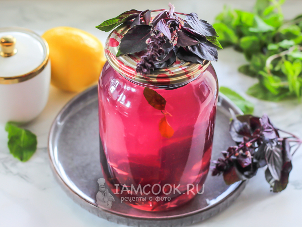 Компот из базилика на зиму, рецепт с фото