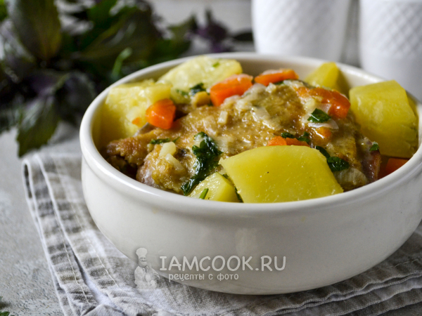 Куриные бедра с картошкой в казане, рецепт с фото