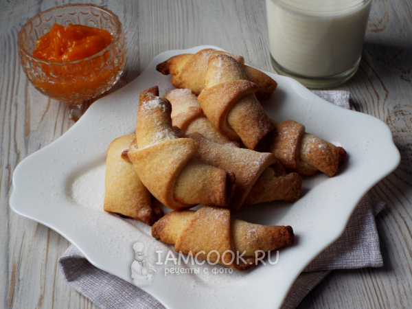 Рогалики с тыквой, рецепт с фото