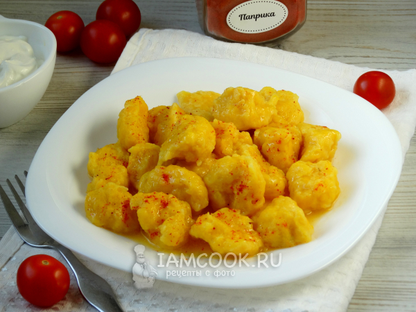 Клёцки из тыквы, рецепт с фото