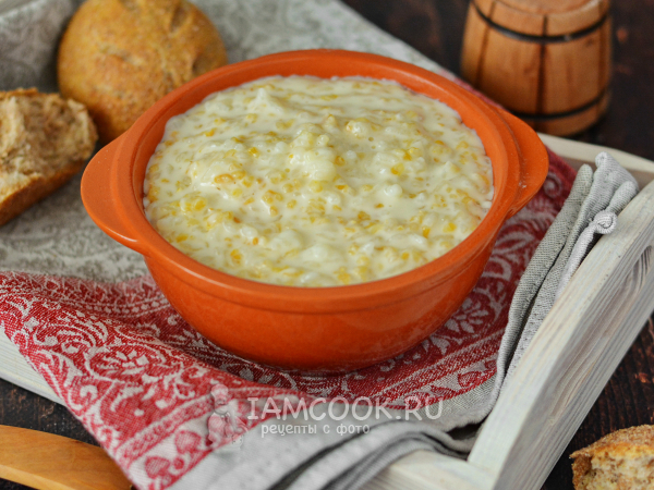 Рисово-пшеничная каша на молоке, рецепт с фото