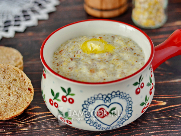 Каша «5 злаков» на молоке, рецепт с фото