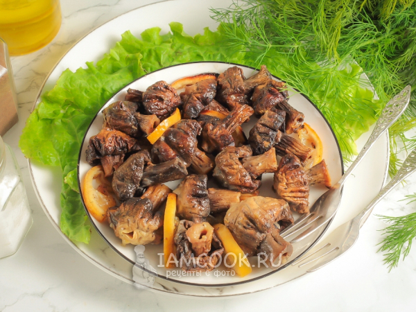 Шампиньоны с чесноком на мангале, рецепт с фото