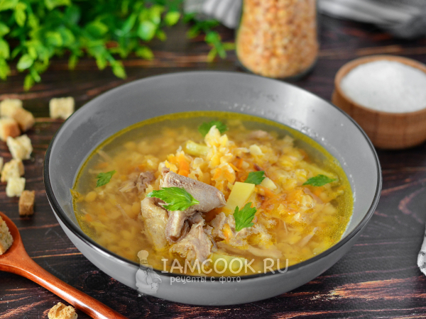 Гороховый суп с уткой, рецепт с фото