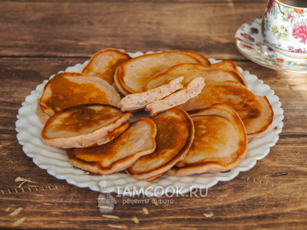 Оладьи на фруктовом йогурте, рецепт с фото