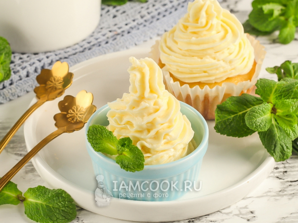 Крем для капкейков со сгущенкой, рецепт с фото
