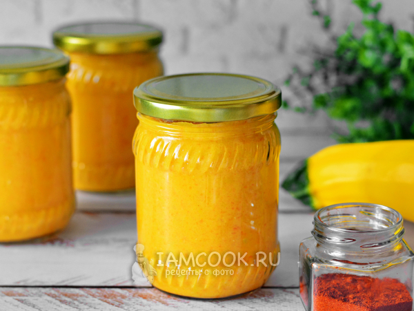 Кабачковая икра без томатной пасты и помидоров на зиму, рецепт с фото
