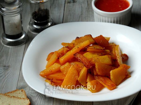 Тыква на сливочном масле на сковороде, рецепт с фото