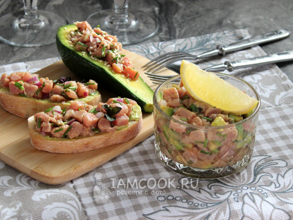 Тартар из тунца, рецепт с фото