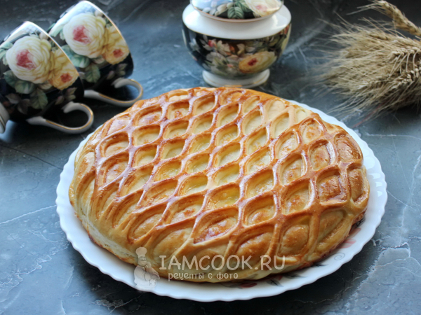 Пирог с рыбой и грибами, рецепт с фото