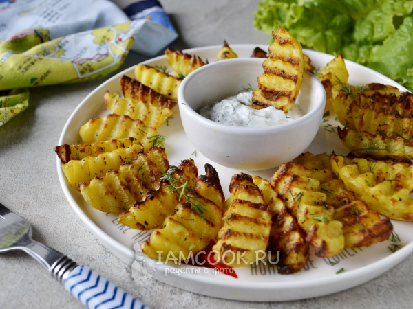 Картошка по-деревенски в аэрогриле, рецепт с фото
