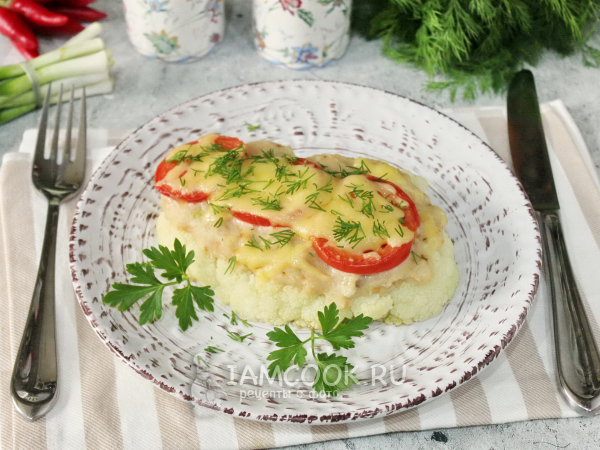 Стейк из цветной капусты с фаршем, рецепт с фото