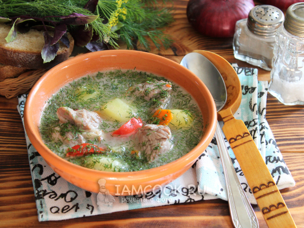 Шулюм из свинины на костре в казане, рецепт с фото