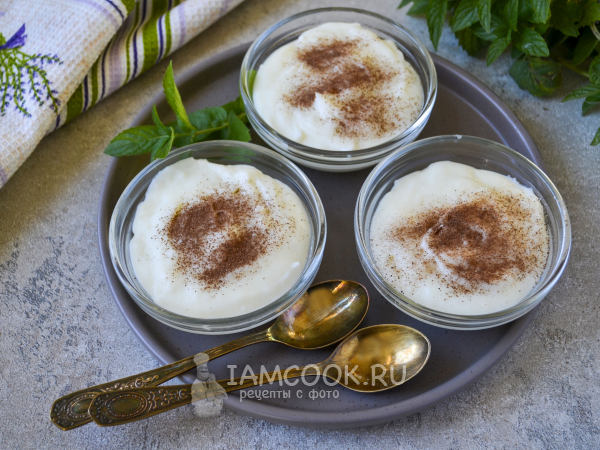 Мухаллеби (турецкий десерт), рецепт с фото