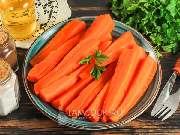 Морковь на пару, рецепт с фото