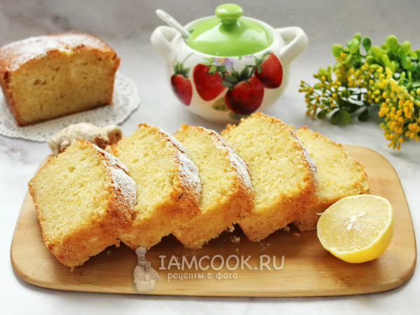 Лимонно-имбирный кекс, рецепт с фото
