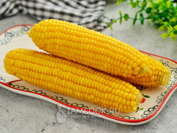 Вареная кукуруза с сахаром, рецепт с фото