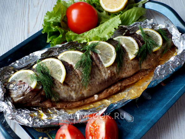 Радужная форель в духовке целиком, рецепт с фото