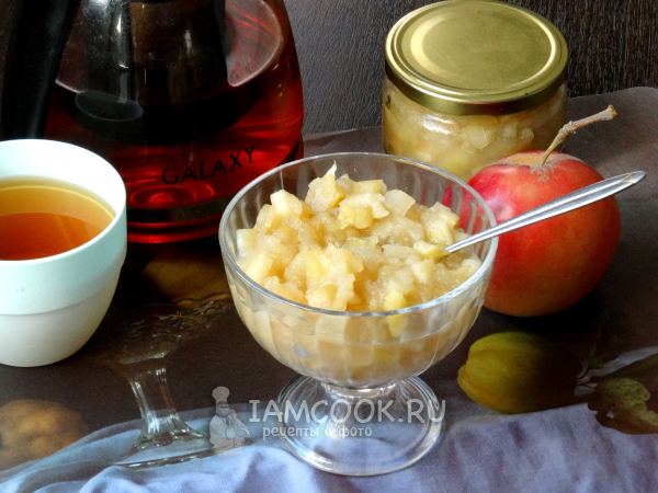 Яблочное варенье с медом на зиму, рецепт с фото