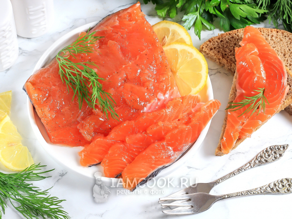 Семужный посол красной рыбы, рецепт с фото