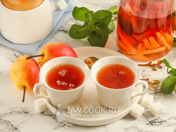 Грушевый чай, рецепт с фото