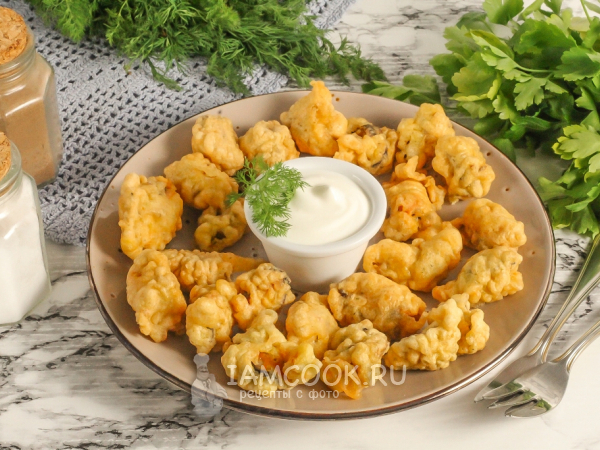 Мидии в кляре, рецепт с фото