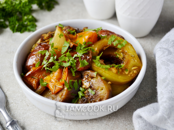 Овощи в духовке как на мангале, рецепт с фото