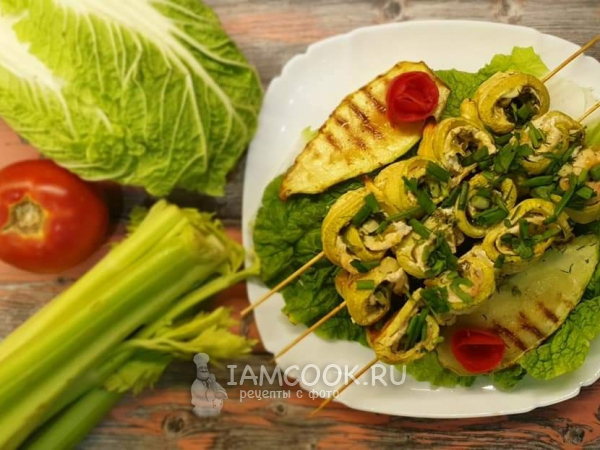 Рулетики из кабачков с фаршем и сыром, рецепт с фото