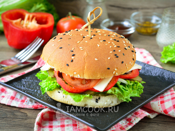 Овощной бургер, рецепт с фото