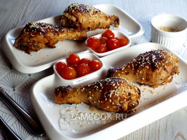 Маринад для жарки куриных голеней на сковороде, рецепт с фото