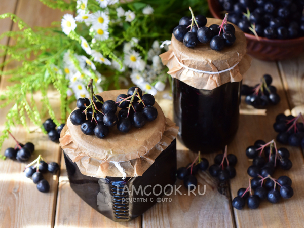 Варенье-пятиминутка из черноплодной рябины, рецепт с фото