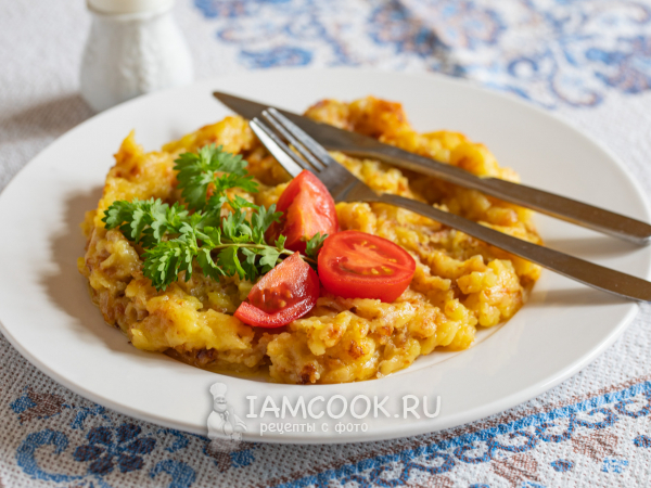 Картошка с сыром на сковороде, рецепт с фото