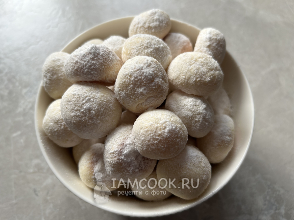 Печенье в сахарной пудре (песочное), рецепт с фото