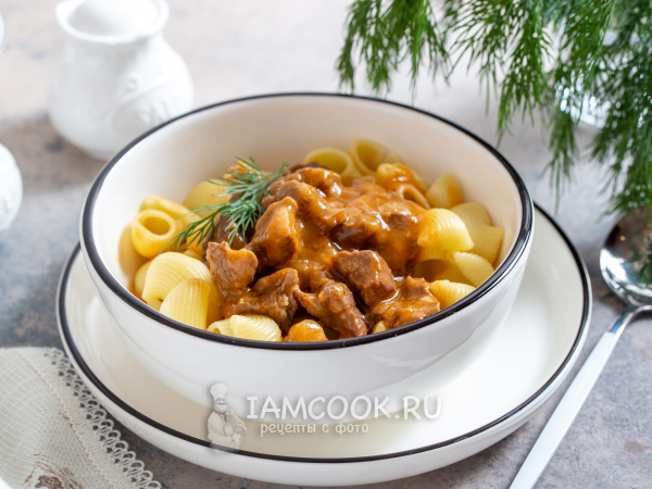 Гуляш из говядины как в СССР (как в советской столовой), рецепт с фото