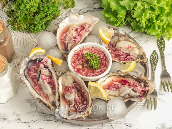 Соус для устриц, рецепт с фото