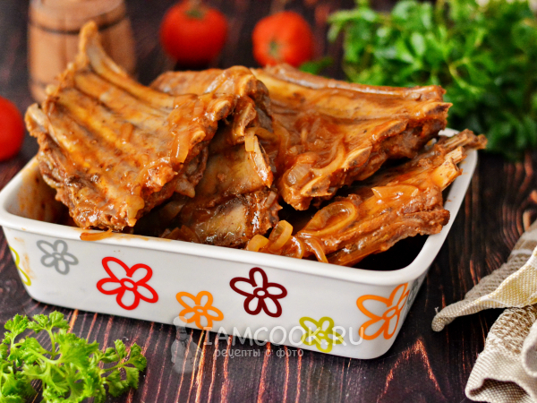 Бараньи ребра в мультиварке, рецепт с фото