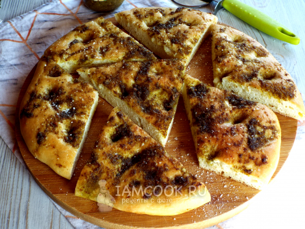 Фокачча с песто, рецепт с фото