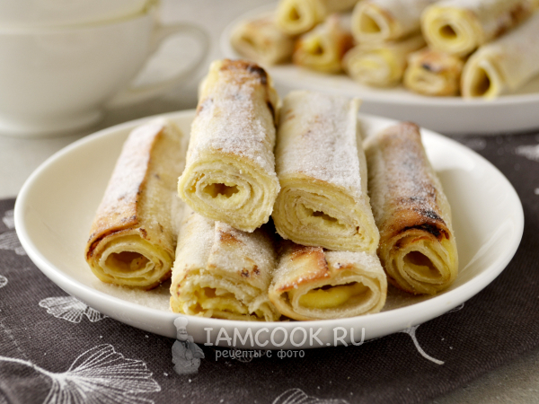 Десерт из лаваша с творогом, рецепт с фото