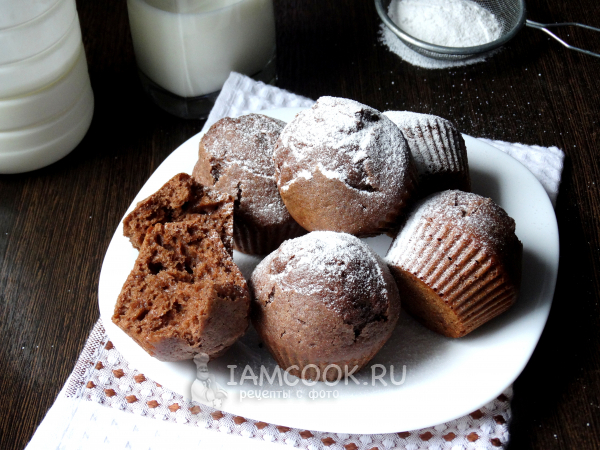 Кексы на кефире со сгущенкой, рецепт с фото