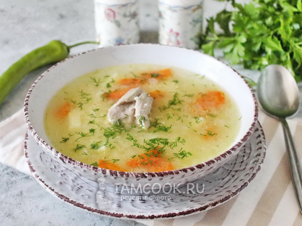 Суп из бедра индейки, рецепт с фото
