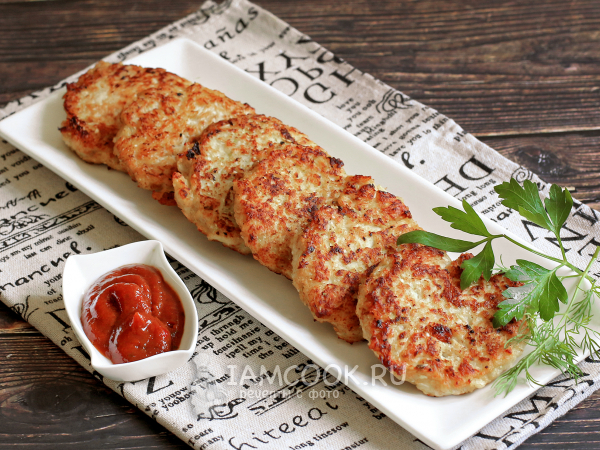 Котлеты из курицы и капусты, рецепт с фото