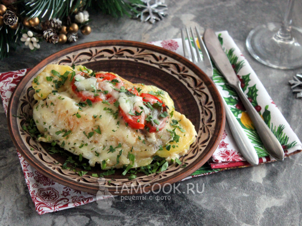 Рыба на картофельной подушке, рецепт с фото