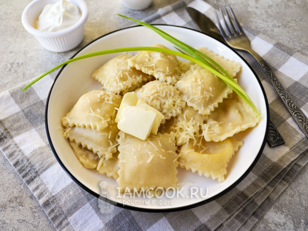 Равиоли с тыквой и сыром, рецепт с фото