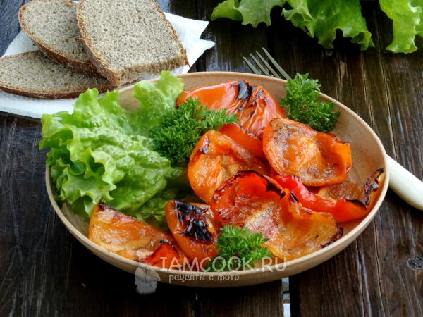 Болгарский перец на мангале, рецепт с фото