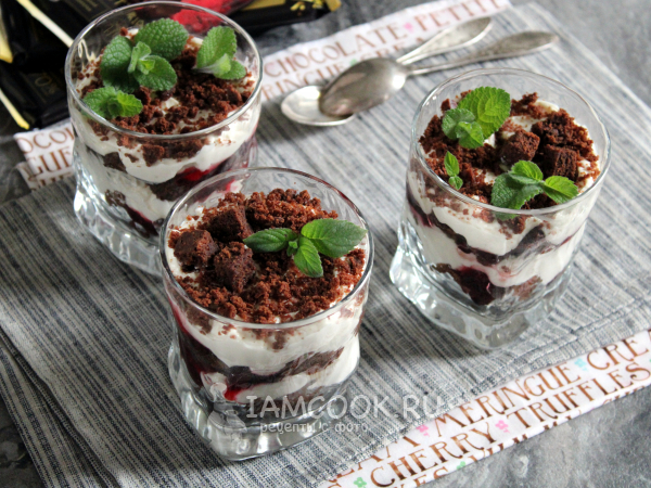 Трайфл Брауни, рецепт с фото