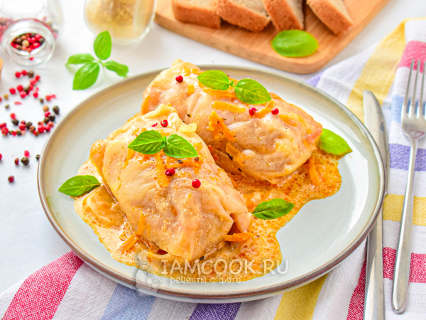 Замороженные голубцы на сковороде (готовые), рецепт с фото