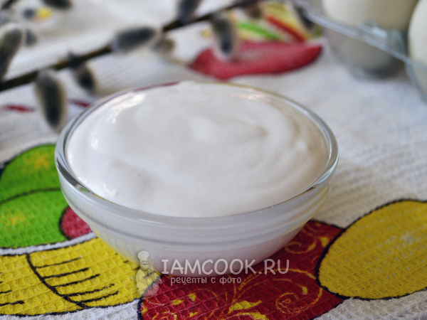 Гоголь-моголь для кулича, рецепт с фото