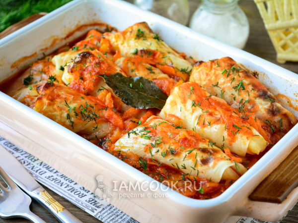 Голубцы с картошкой в духовке, рецепт с фото