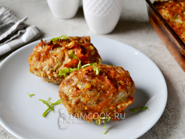 Ленивые голубцы с пекинской капустой в духовке, рецепт с фото