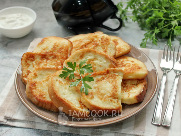 Гренки со сметаной, рецепт с фото